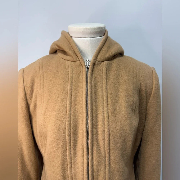 Anne Klein Tan Wool Blend Women's Sz M - Picture 6 of 15